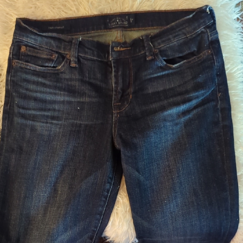 Lucky Brand Women's Dark Blue Straight Leg Jeans